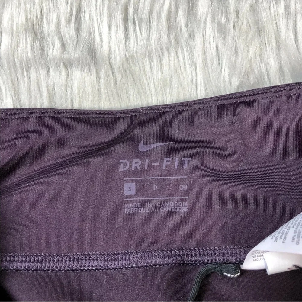 Nike Epic Crop Purple Running Leggings Size Small
